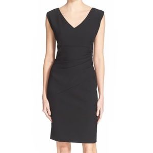 DVF Sz 2 Black Bevin Sheath Dress NEW
